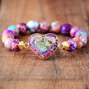 Szív Császár Jáspis Karkötő - Tanító